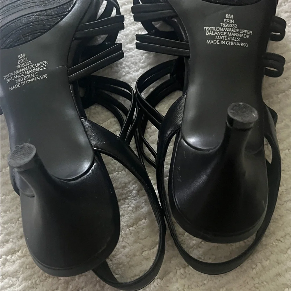 Impo Black Strappy Heels - Picture 8 of 12